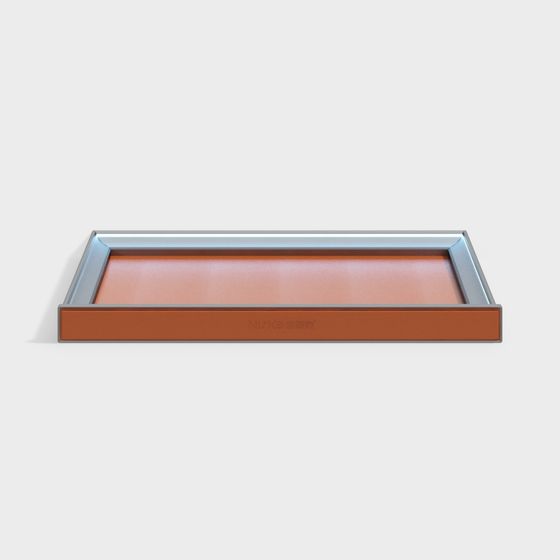 Elegant Rectangular Tray 3D model