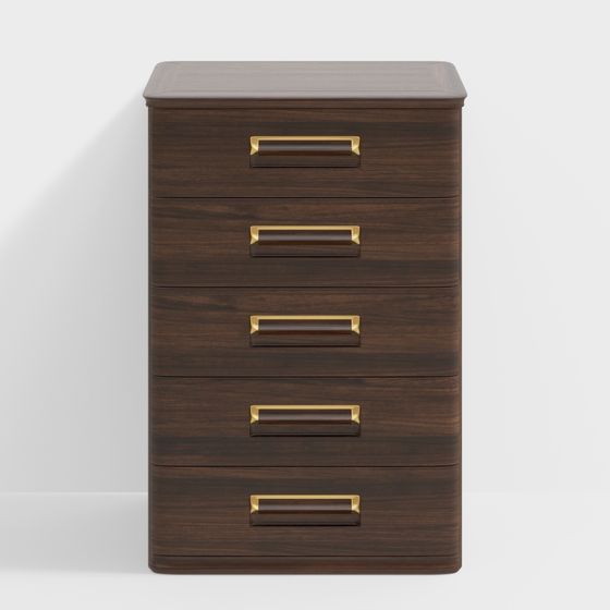 Elegant Drawer Cabinet 3D Model for Modern Interiors