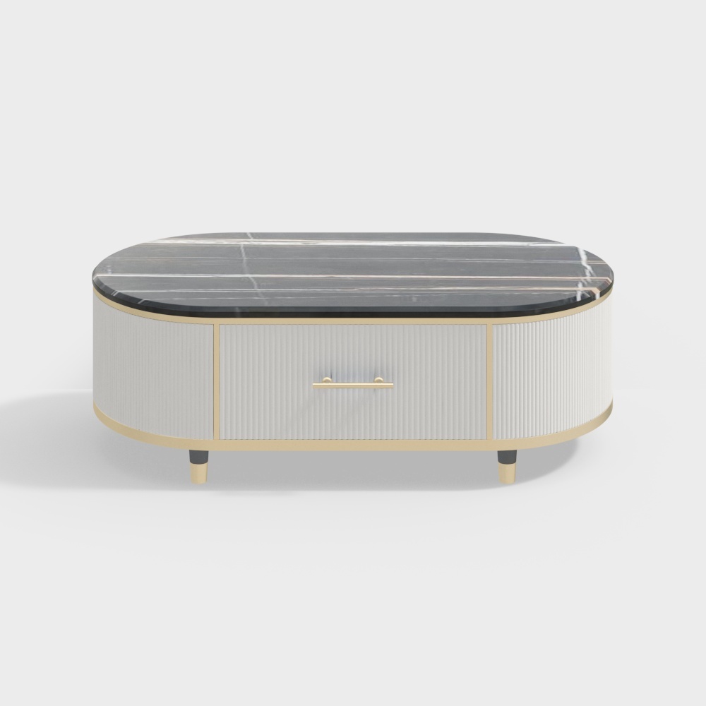 1.3m Marble Leather Coffee Table- BSGBA12 a-House of Light