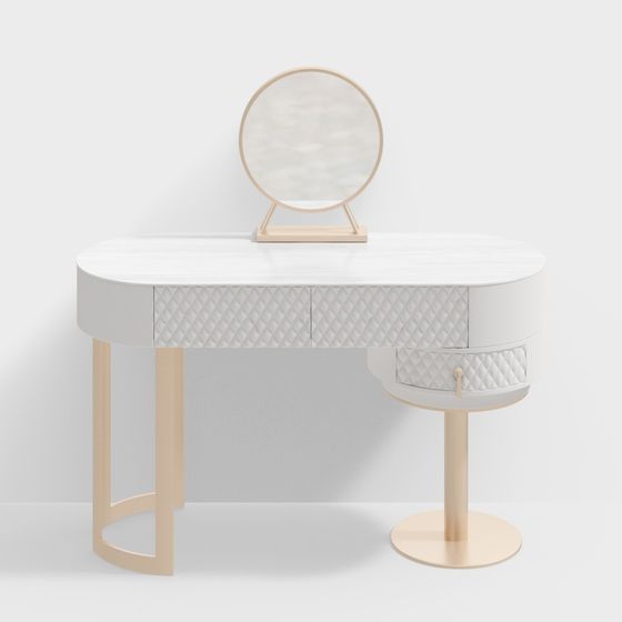 Modern Minimalist Vanity Table 3D model