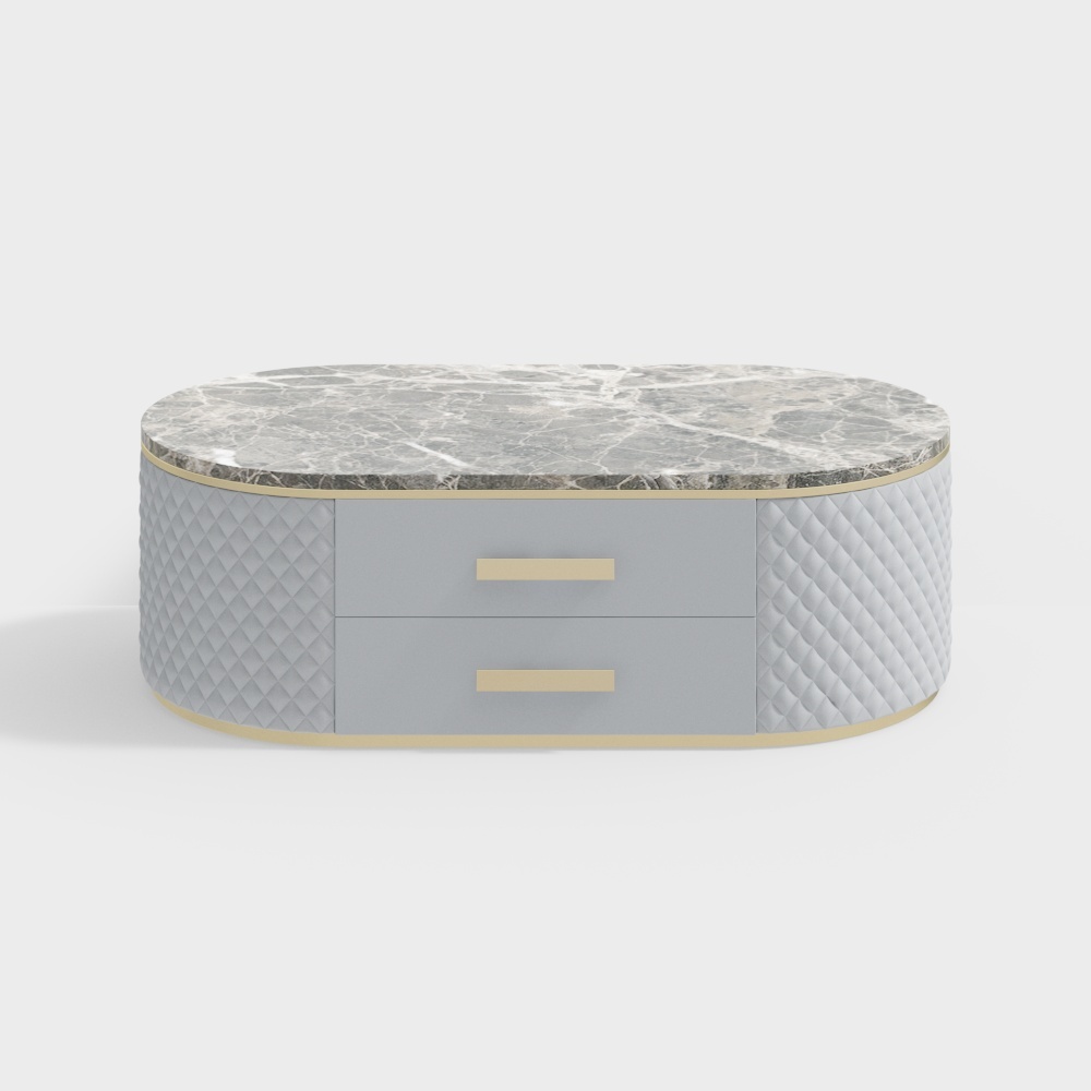 1.4m marble leather coffee table-BSGBA02A-House of Light