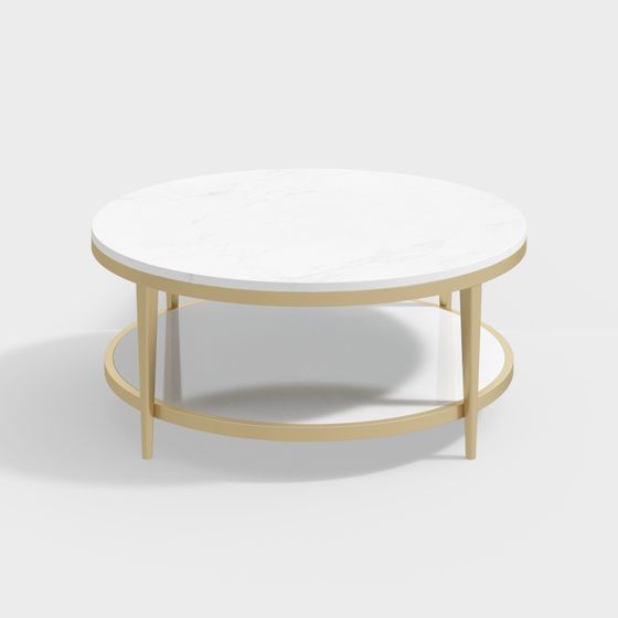 Elegant Round Table 3D model for Modern Interiors