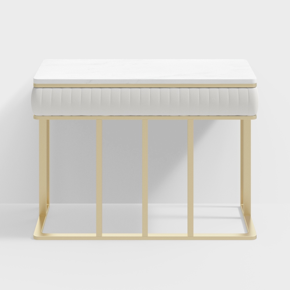 1.2m Marble Leather Desk - BSGKT11 a-House of Light