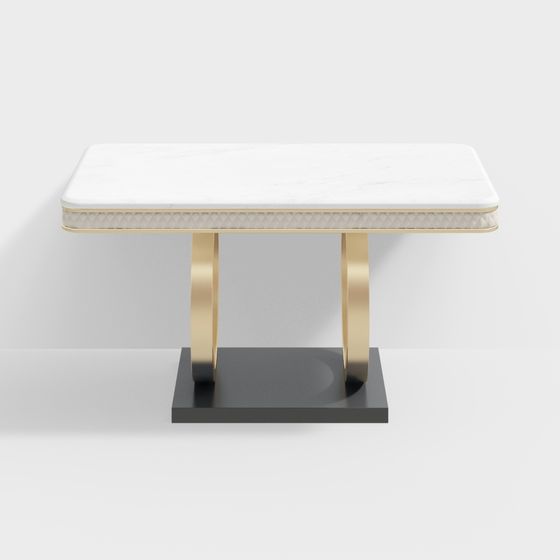 Luxurious Marble Dining Table 3D model