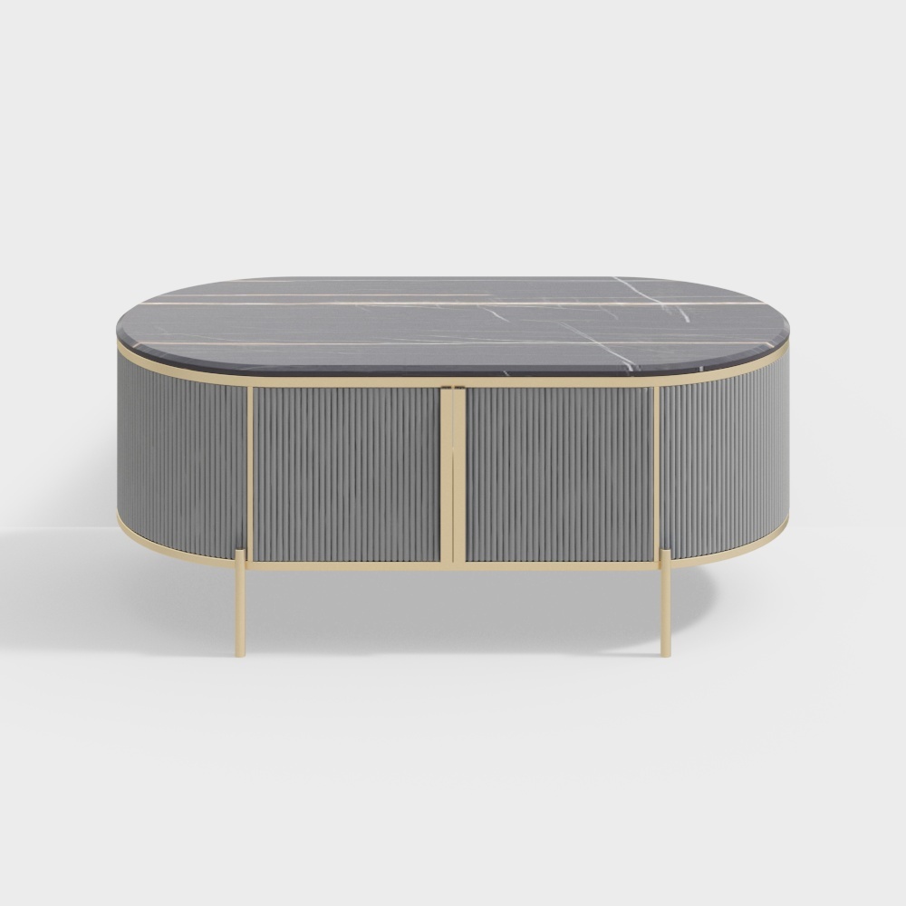 1.35公尺大理石畫咖啡桌 - BSGG8026 - 光之屋