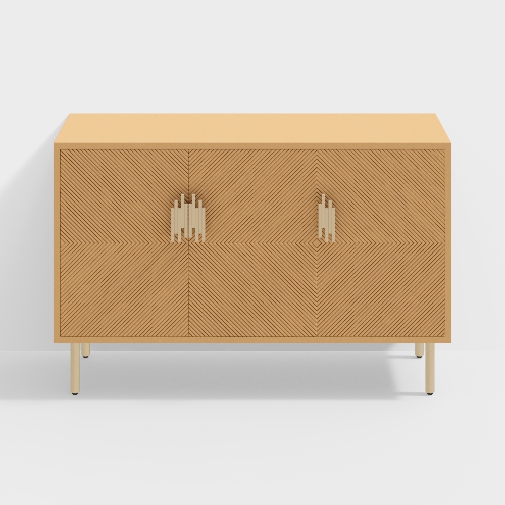 1,2m Holz bemalter metalliger Dreitürenschrank-BSFG861D-Sizilien