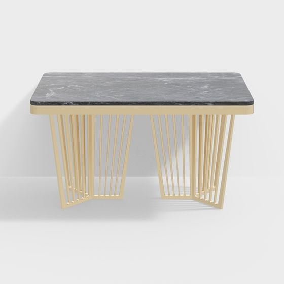 Minimalist Metal Table 3D model