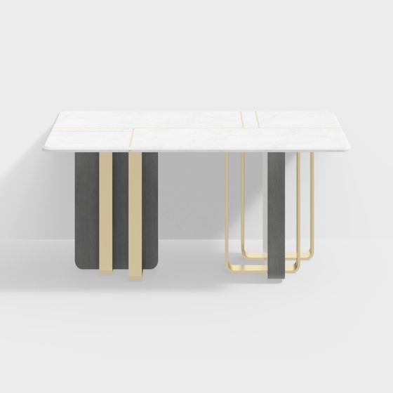 Urban Minimalist Dining Table 3D model
