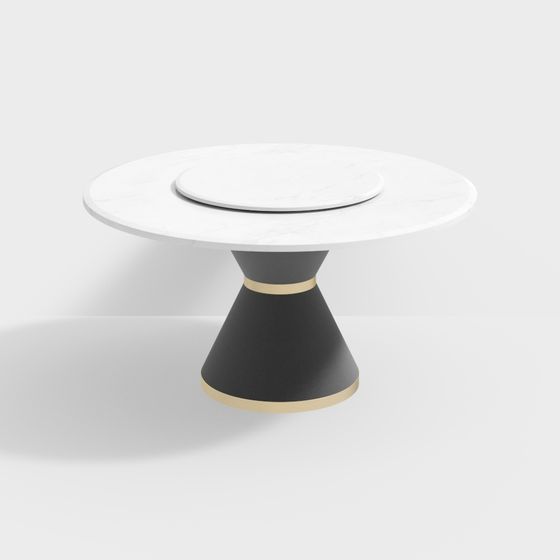 Elegant Round Table 3D model