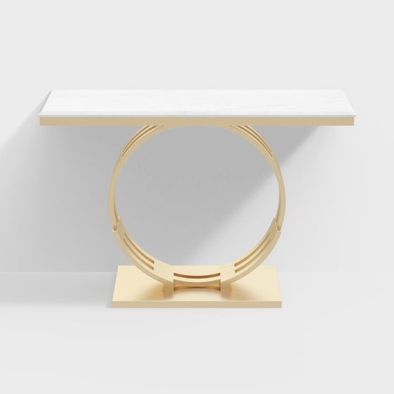 Elegant Round Table 3D Model