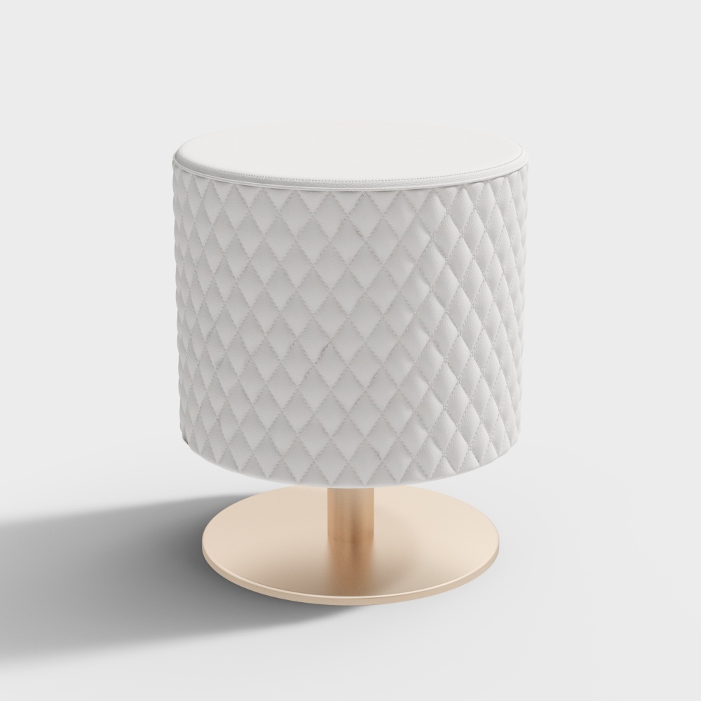 Taburete de vestir de cuero - BSGZ8005 - Casa de la Luz