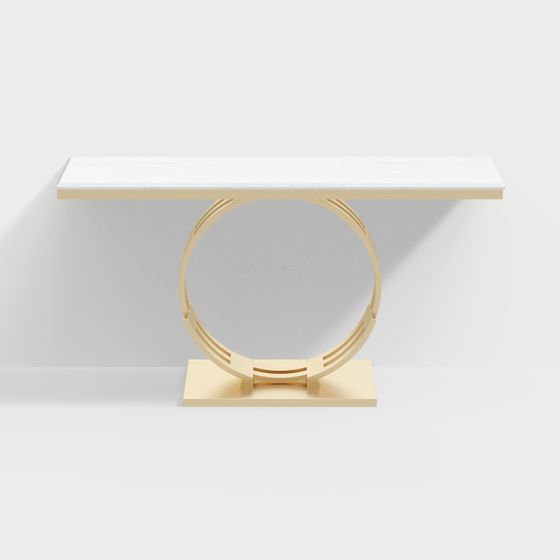 Elegant Circular Table 3D model for Modern Interiors