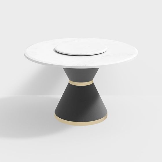 Elegant Round Table 3D model