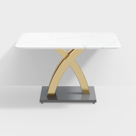 Urban Luxury Dining Table 3D model