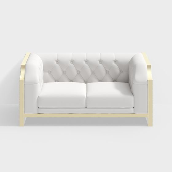 โซฟาหนังโลหะคู่ - BSGS-RM - บ้านแห่งแสง