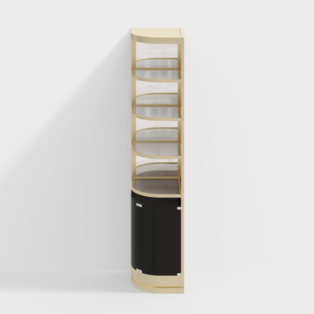 Armoire à vin en verre et métal (avec lumières)-BSGGJG-008- Maison de lumière