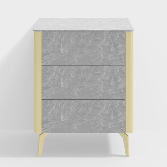 Elegant 3D Nightstand Model for Modern Interiors