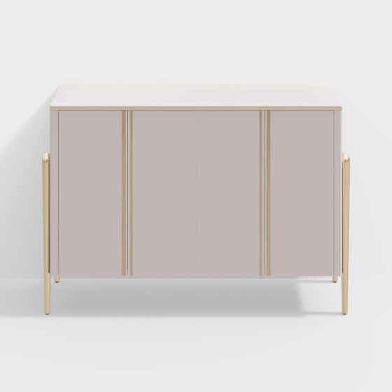 Elegant Storage Cabinet 3D model