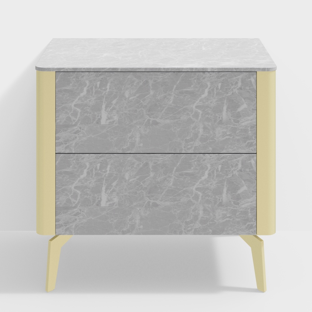 Elegant 3D Nightstand Model for Modern Interiors
