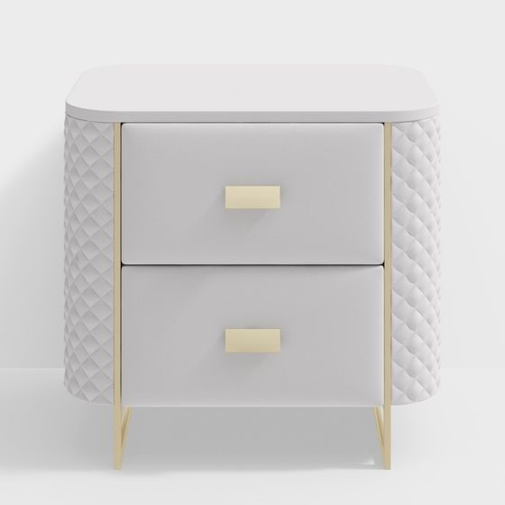 Elegant 3D Nightstand Model for Modern Interiors