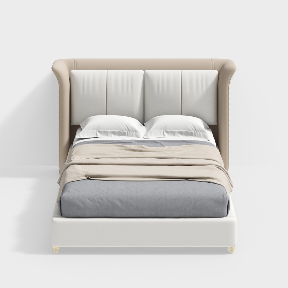 1.5m leather double bed - BSGC625 - House of Light