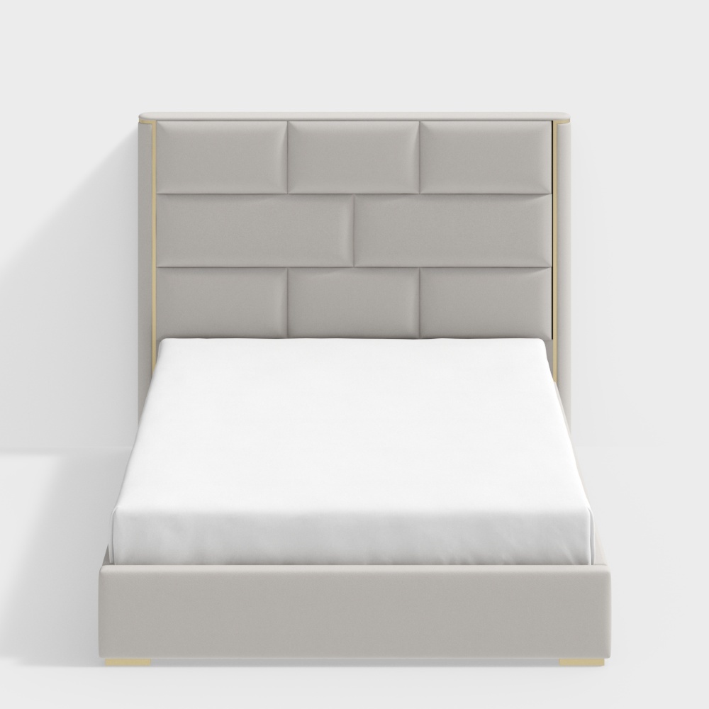 1.8m Leather bed - BSFC9933 - House of Light