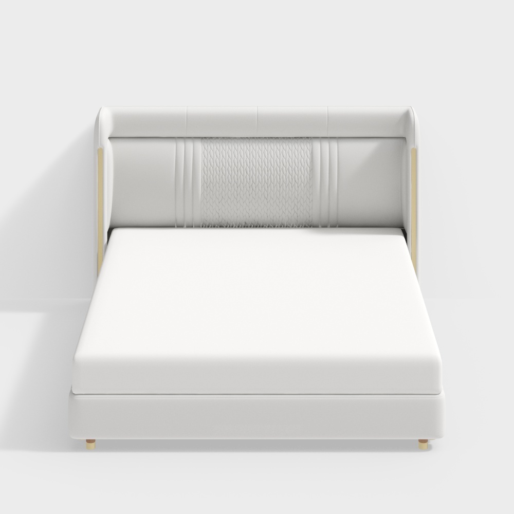 1.8m leather double bed-BSGC8007