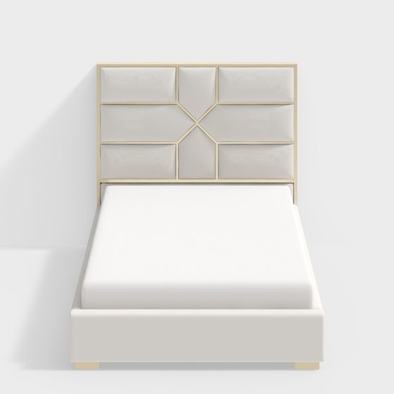 1,5 m Leder Doppelbett-BSGCMS-046-