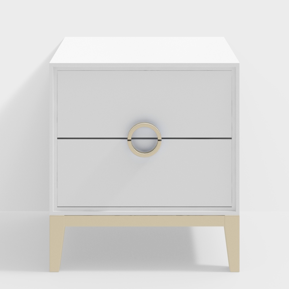 Mesita de noche pintada - BSGG822C - Casa de la Luz