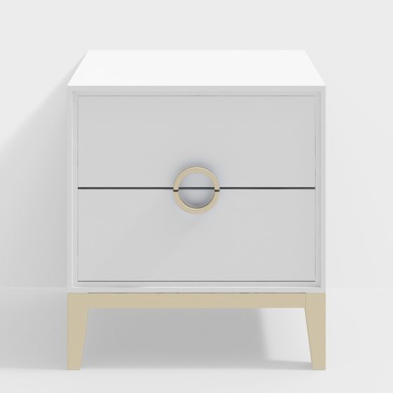 Mesita de noche pintada - BSGG822C - Casa de la Luz