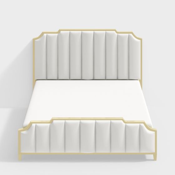 Elegant Comfort Bed 3D model
