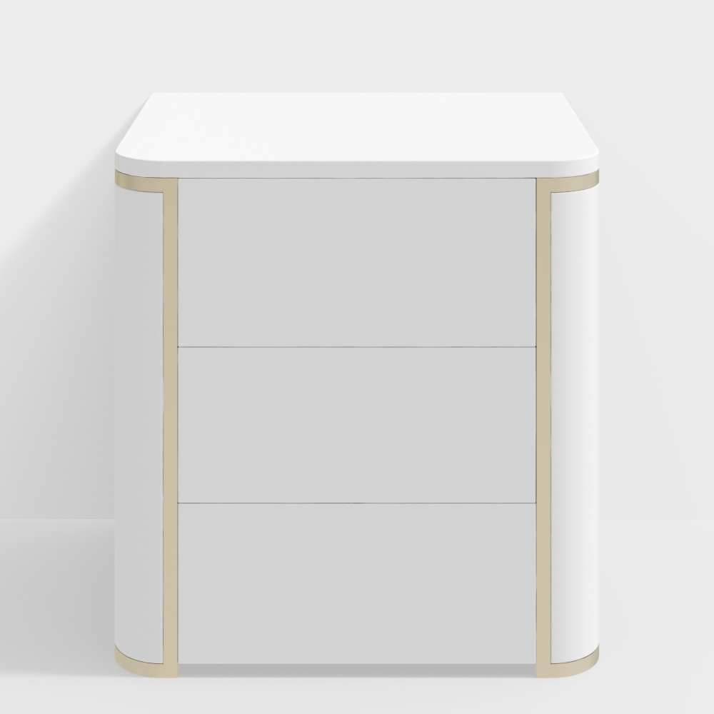 Painted bedside table - BSGG8759C - House of Light