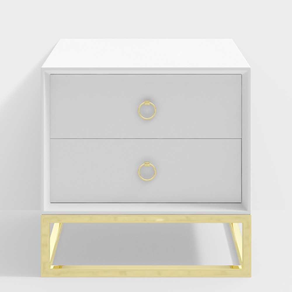 Painted bedside table - BSGG826 - House of Light
