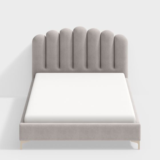 1,5 m Flanell-Doppelbett - BSGCK274 -