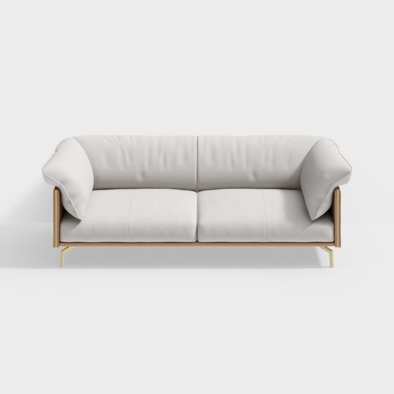 Urban Comfort Low-Poly Sofa 3D Model for Modern Spaces