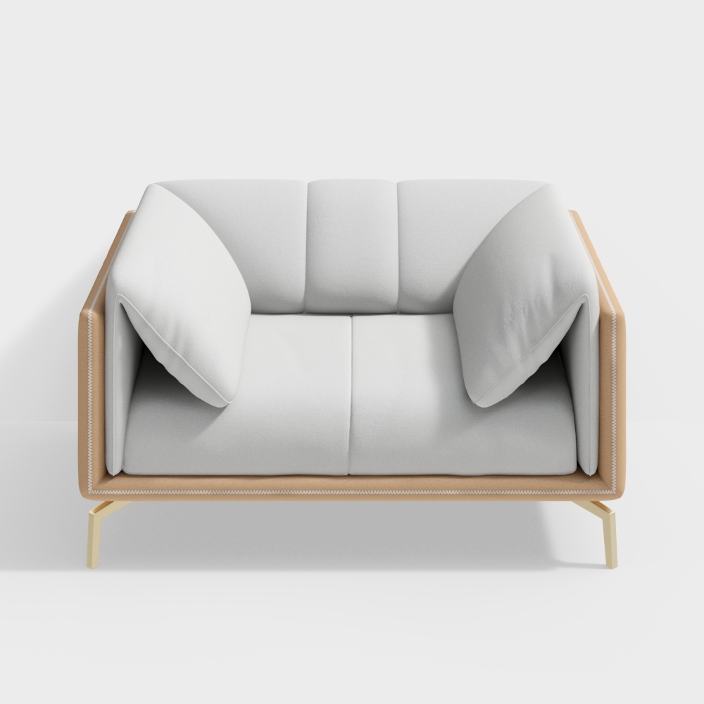 Leather single-bit sofa-BSVSGS91S-Vivian