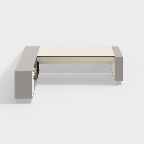 Urban Edge Desk 3D model for Modern Spaces