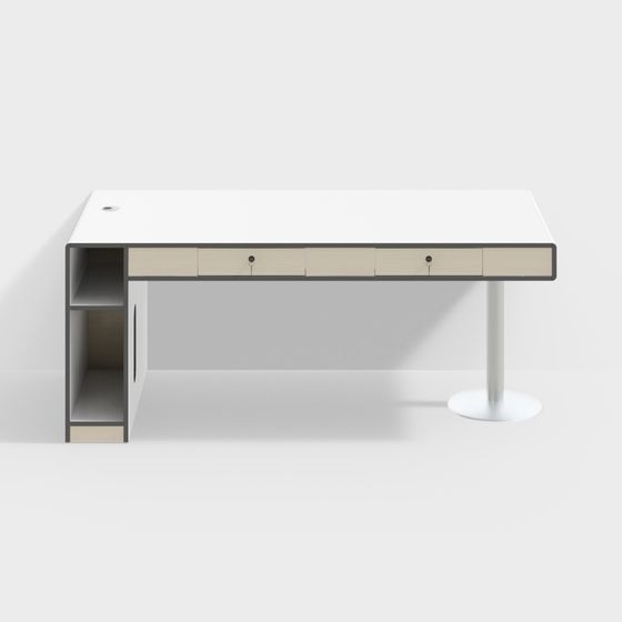 Urban Workspace Desk 3D Model Design