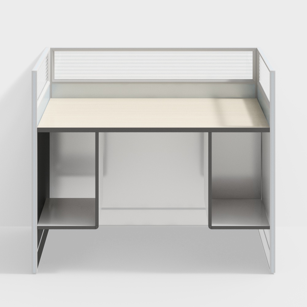 現代-TK95A-辦公家具員工桌桌組合工作站單人2人4卡槽