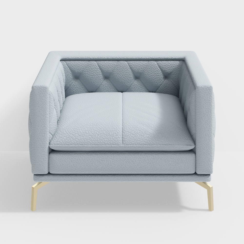 Leather single-bit sofa -BSVSGS46P-Vivian
