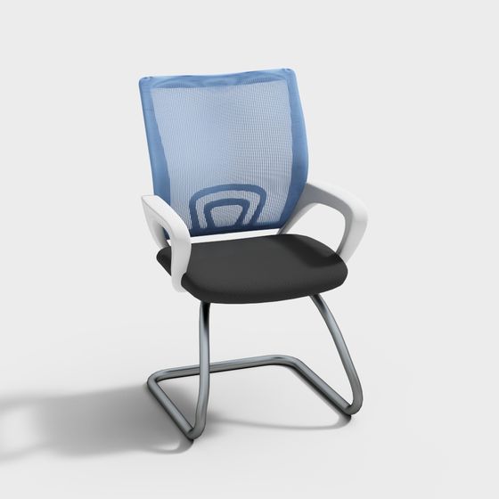 Modern Low-Poly Mesh Chair 3D model