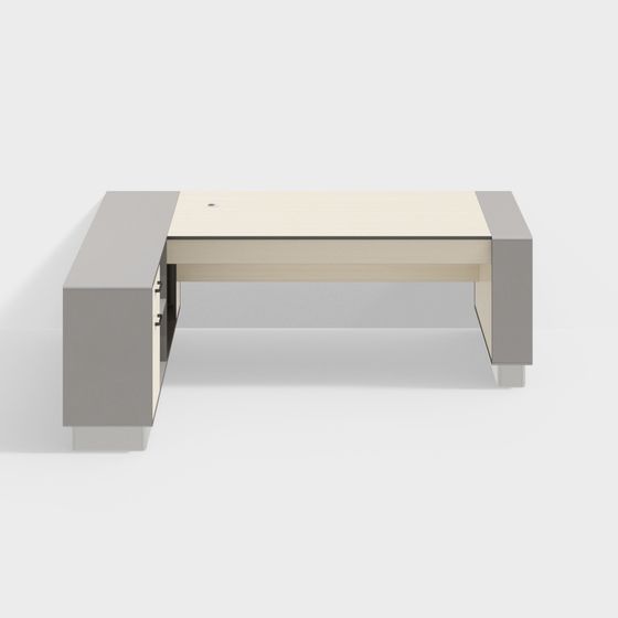 Urban Workspace Desk 3D model for Modern Environments