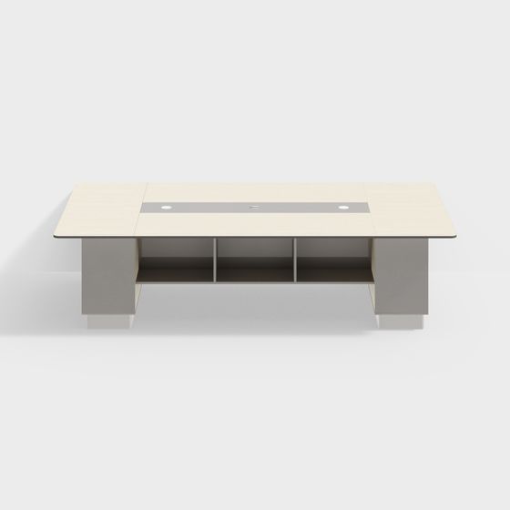 Modern Low-Poly Conference Table 3D model