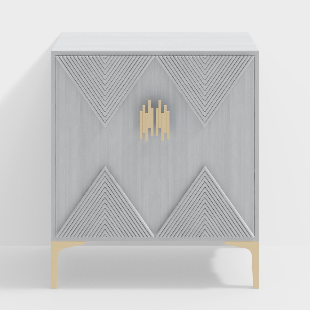 Wood veneer paint metal double door cabinet-BSFG863-Sicily