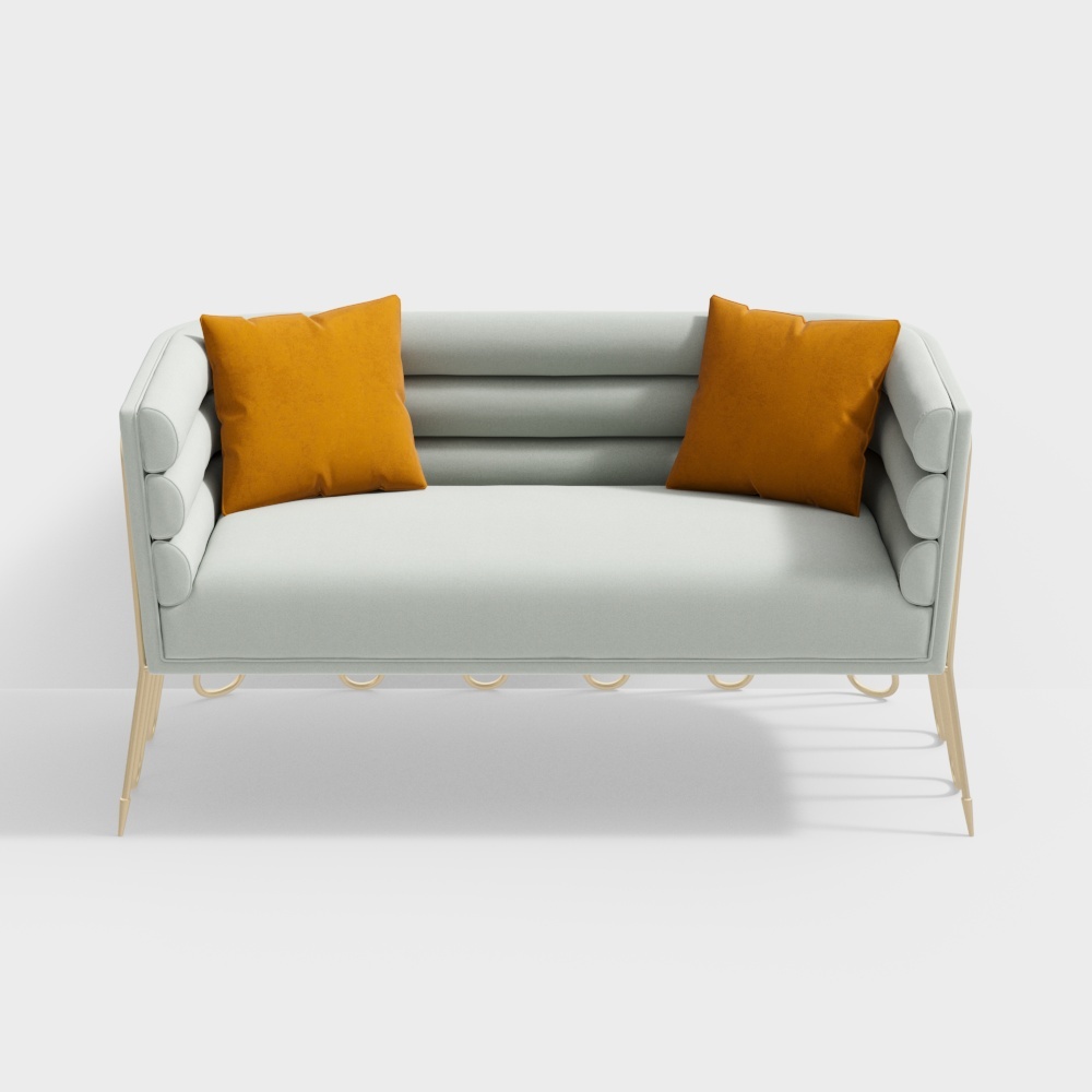 Velvet double sofa - BSFS18024 - Fan Chenmei home