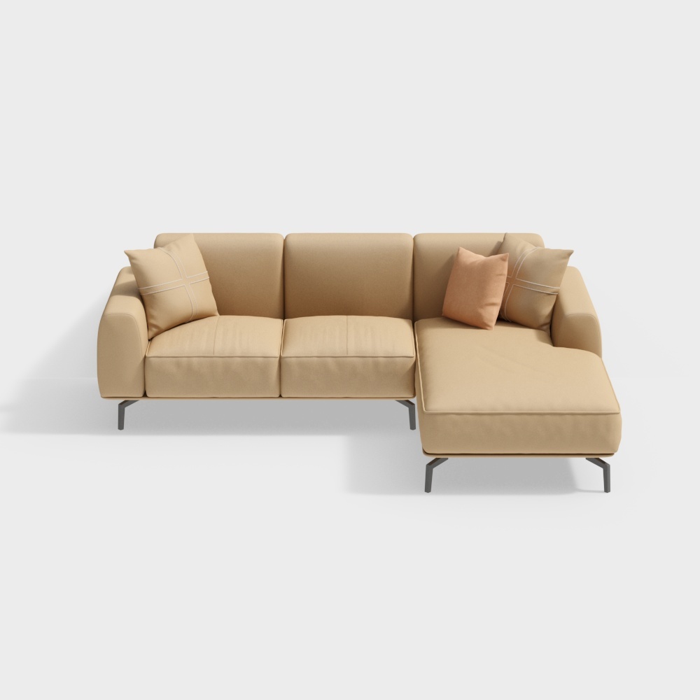 Chaise Longue Doppia Sinistra in Corticale - BSJS2145 - Senkelo