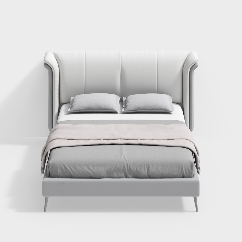 Giường đôi vỏ kim loại 1,5m - BSJC2055