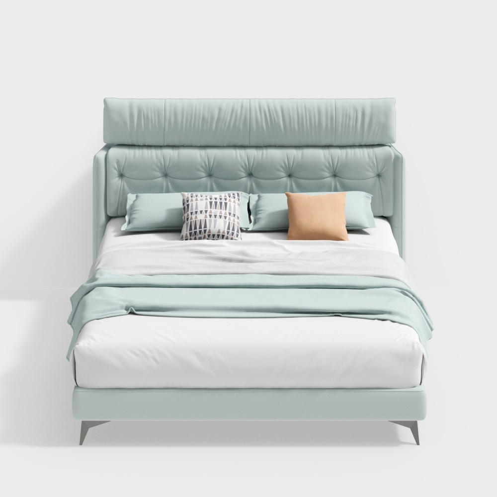 king size bed cortical metal bed- BSJC215195-Senkelo