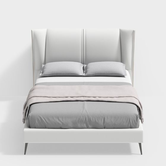 Urban Elegance 3D model Bed for Modern Interiors