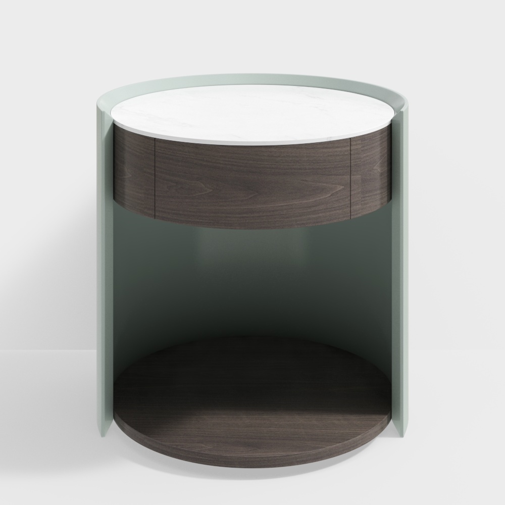 Painted stone bedside table - BSJG069E-Senkelo